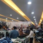 A retail store customer service area
