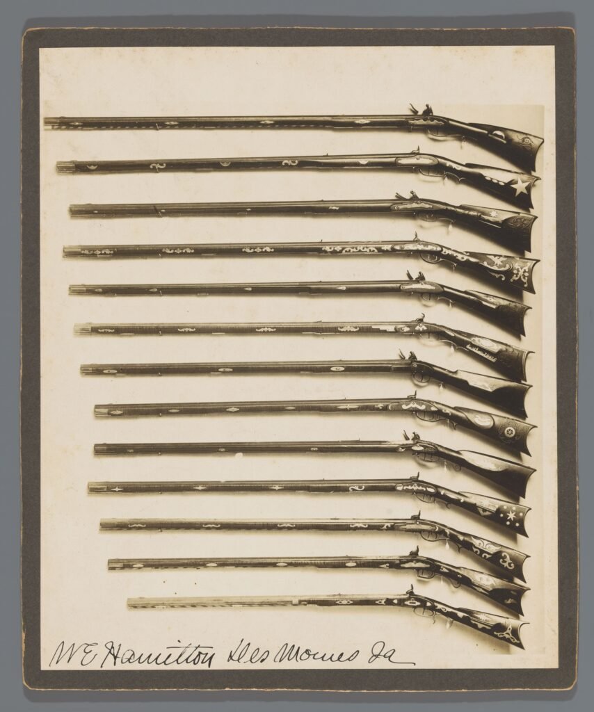 A collection of firearms