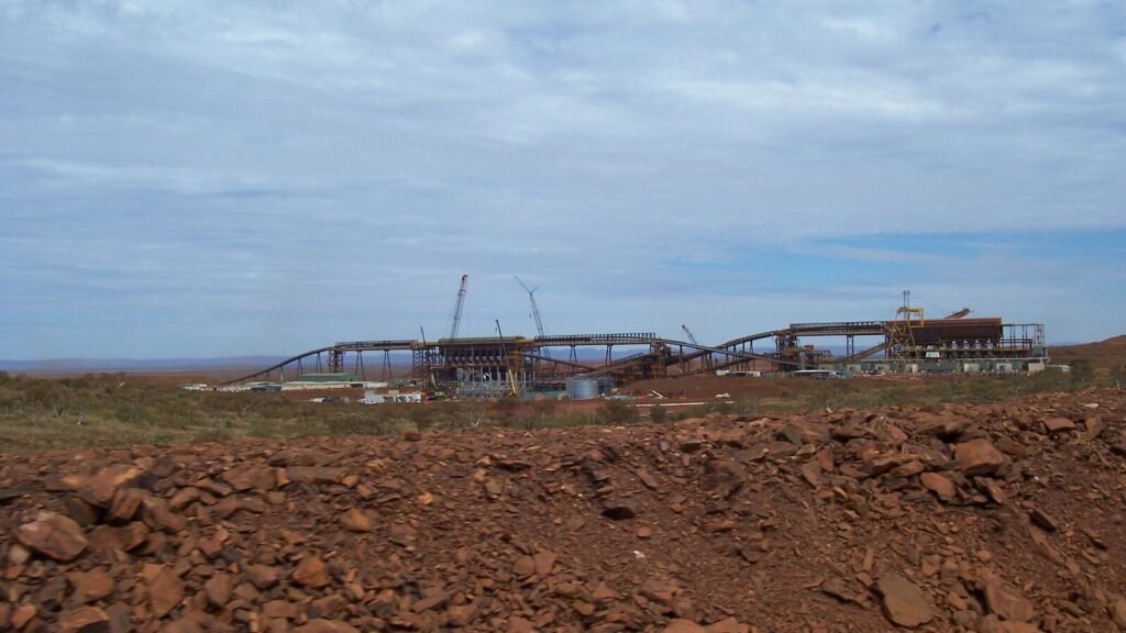 Cloudbreak iron ore mine on the Fortescue rail line in the Pilbara region of Western Australia