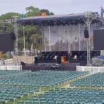 Graduation ceremony stage and seating at Curtin University in Bentley, Western Australia