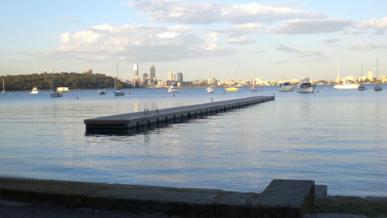 Matilda Bay Ferry Terminal: Residents and Water Users Rally as Government Defends Site Matilda Bay on the Swan River in Crawley, Perth, Western Australia