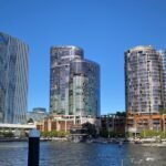 Perth central business district skyline near Elizabeth Quay