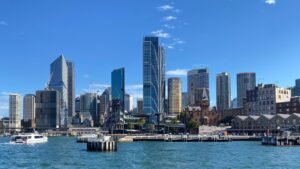 Buildings in the central business district of Sydney near Circular Quay